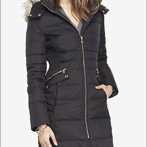 Express long puffer winter jacket